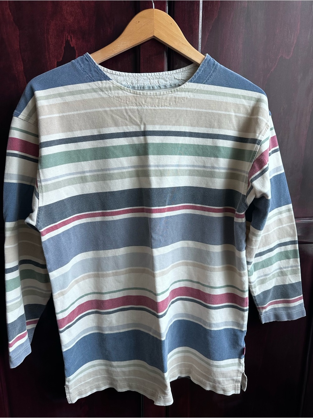 Vintage Women's Striped Blouse 3/4 sleeves